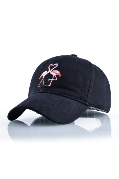 New Fashion Cartoon Flamingo Embroidered Baseball Cap