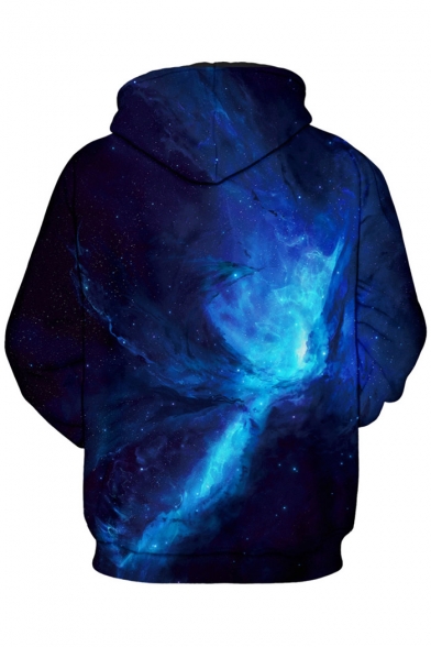 Basic Fashion 3D Galaxy Pattern Long Sleeve Sports Leisure Hoodie for Couple