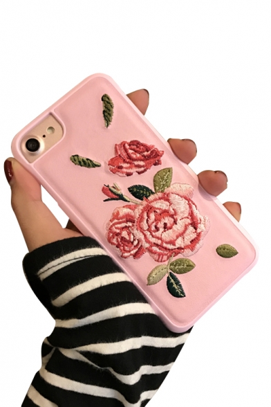 New Stylish Floral Embellished Mobile Phone Case for iPhone