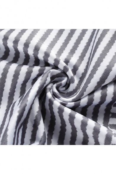 Hot Fashion Stripe Print Elastic Waist Leisure Track Pants