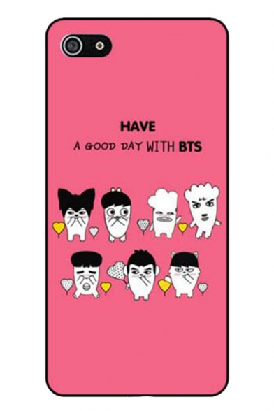 New Collection Color Block Cartoon Print TPU Soft iPhone Case