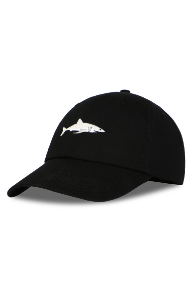 New Fashion Simple Cartoon Shark Embroidered Baseball Cap