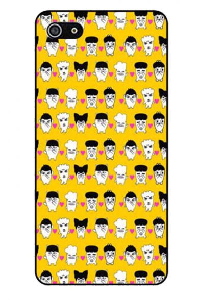 New Collection Color Block Cartoon Print TPU Soft iPhone Case