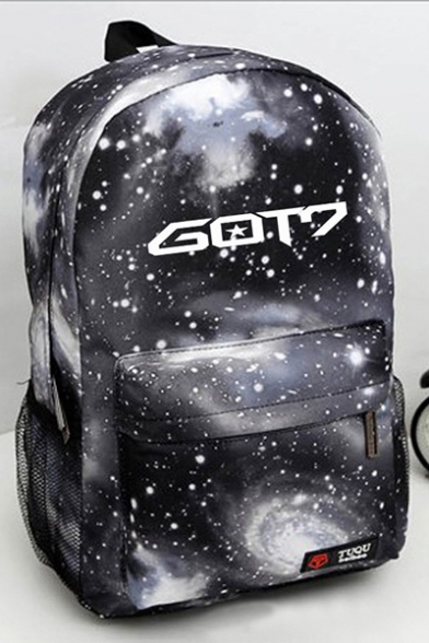 New Collection Starry Sky Letter Print Backpack