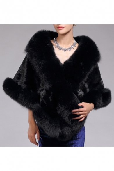New Stylish Winter's Warm Faux Fur Coat