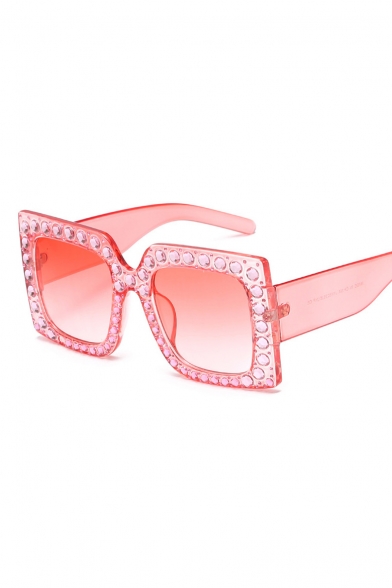 New Fashion Leisure Diamond Frame Sunglasses