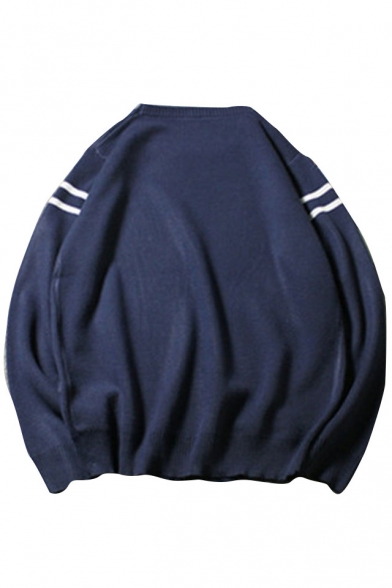 New Leisure Horse Pattern Round Neck Long Sleeve Pullover Sweatshirt