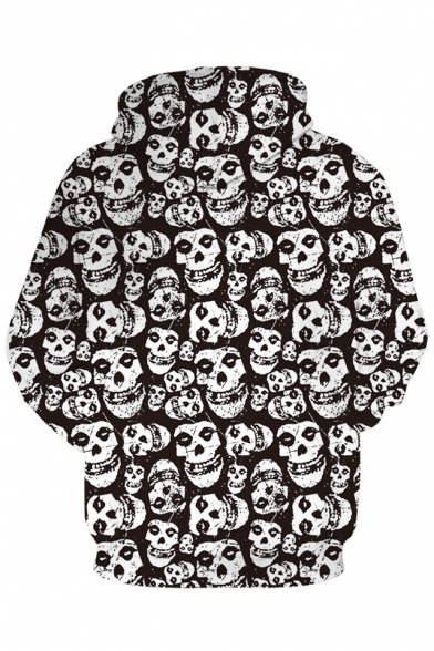 New Fashion Skull Pattern Long Sleeve Hoodie