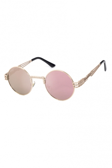 New Fashion Steampunk Style Round Frame Sunglasses