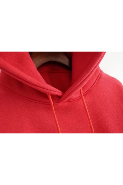 New Stylish Long Sleeve Simple Plain Cropped Hoodie with Cat's Ear Hood