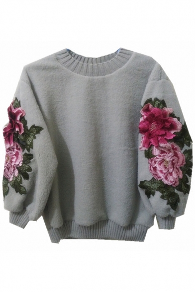 floral sweater