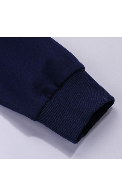 New Stylish Stand-Up Collar Long Sleeve Striped Long Sleeve Zipper Jacket