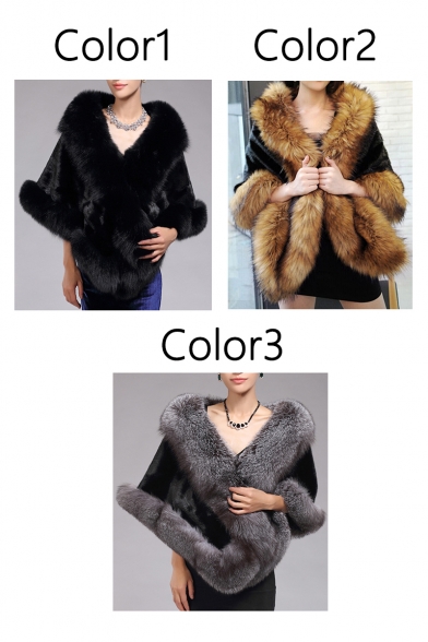 New Stylish Winter's Warm Faux Fur Coat