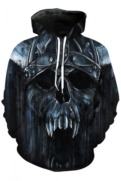 

New Fashion Skull Print Long Sleeve Hoodie