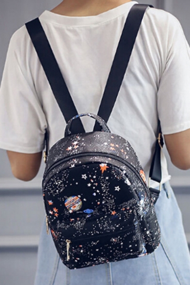 New Collection Starry Sky Print Backpack