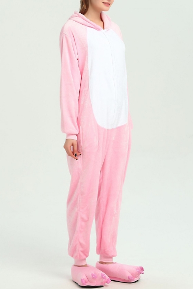 New Stylish Long Sleeve Color Block Print Pajamas Jumpsuits