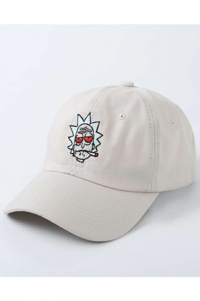 Fashionable Embroidery Cartoon Character Pattern Outdoor Cap