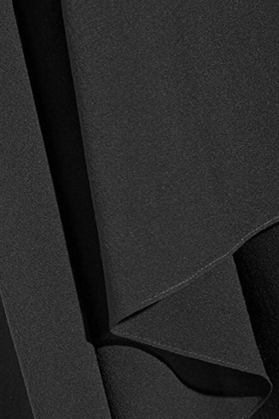 Simple Plain Split Side Lace Panel Round Neck Sleeveless Pencil Maxi Dress
