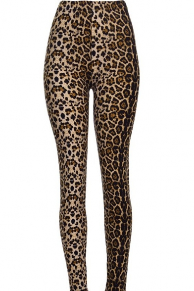 Wild Animal Leopard Panther Pattern Slim-Fit Fashionable Women's Leggings