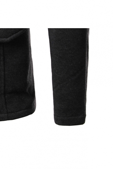 Fashionable Long Sleeve Stand-Up Split Back Slim-Fit Jacket