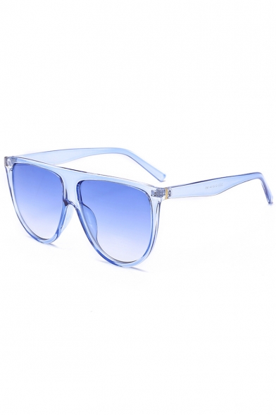 Simple Retro Sunglasses with Ombre or Clear Lens
