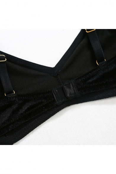 Sexy Simple Plain Bralet Co-ords