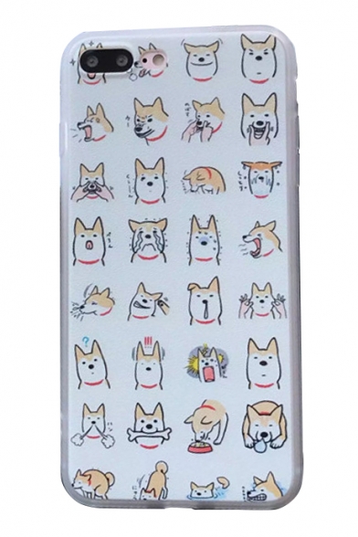 Lovely Shiba Dog Cartoon Printed iPhone Mobile Phone Case