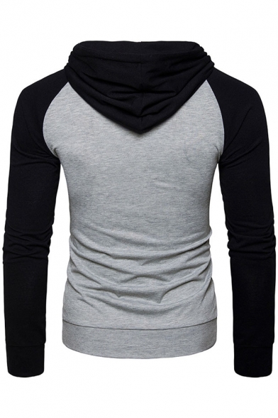 color block mens hoodie