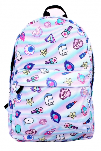 New Collection Cartoon Star Lipstick Print Backpack/School Bag
