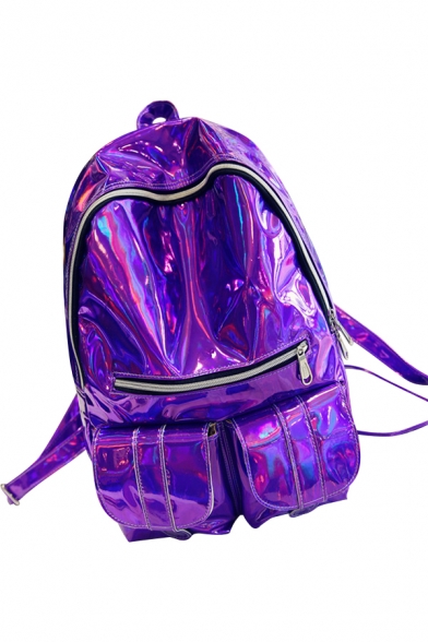 Cool Specular Zippered Trendy Backpack School Bag