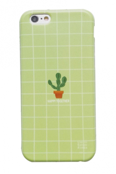 Natural Cactus Plaids Pattern iPhone Mobile Phone Case