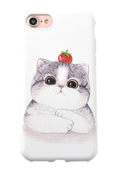 Lovely Cat Cartoon Printed iPhone Mobile Phone Case