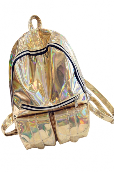 Cool Specular Zippered Trendy Backpack School Bag