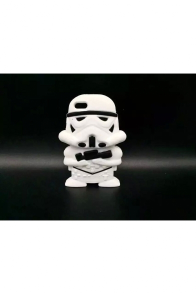 Fashionable Robot Warrior Shaped Silicone iPhone Mobile Phone Case