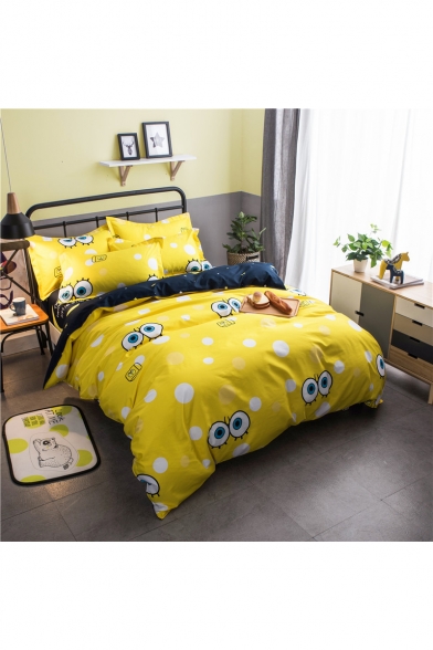 Chic Lovely Cartoon Printed Bedding Sets Bed Sheet Set Duvet Cover Set Bed Pillowcase