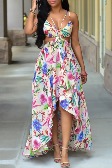 floral sexy dress