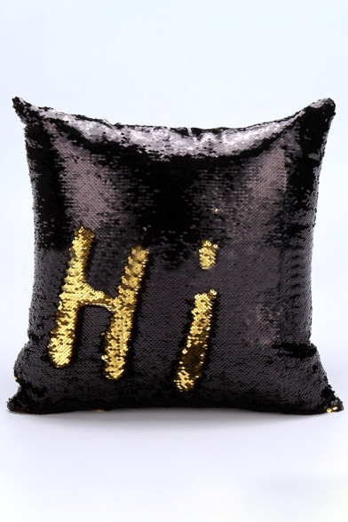Trendy Simple Fashion Sequined Letter Pattern Pillow Cushion