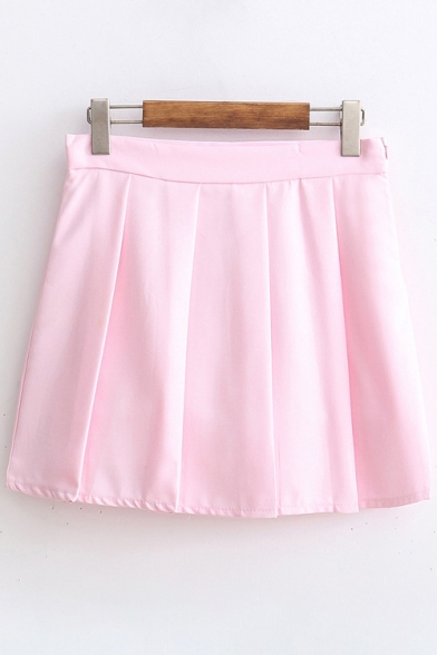 Popular Watermelon Slice Embroidery Mini Pleated Skirt with Shorts