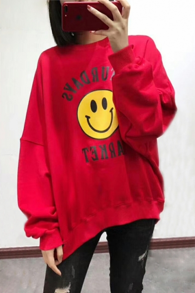 smiley face sweatshirt