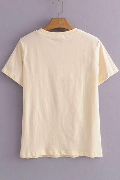 BUTTER Letter Printed Round Neck Short Sleeve Tee