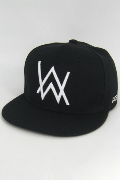 Simple Letter W Embroidered Outdoor Chic Baseball Cap Hat