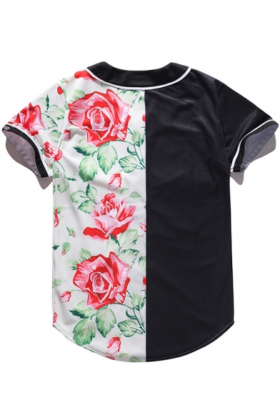 Printed Short Sleeves,Cardinal,Hanging Baubles Garland S-XXL Women Baseball Short Sleeve Shirts 