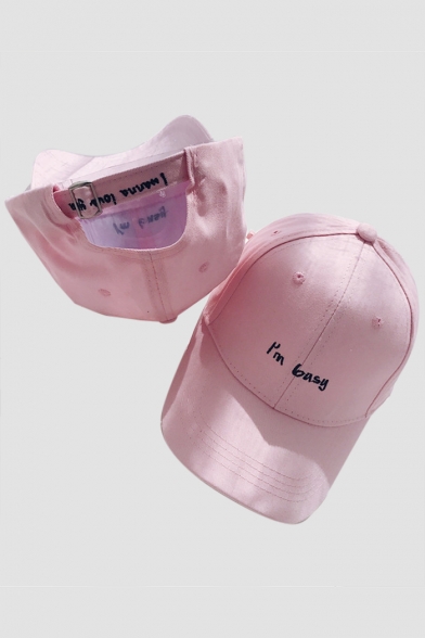 I'M BUSY Letter Embroidered Unisex Baseball Hat