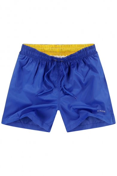 Top Rated Mens Yellow Quick Dry Solid New Trunks Swimwear with Pockets and Liner
