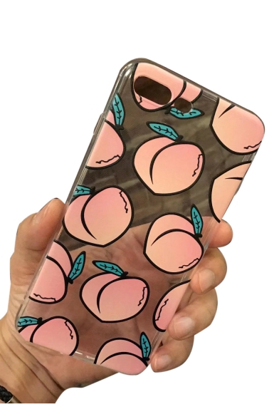 Cute Peach Printed iPhone Mobile Phone Case