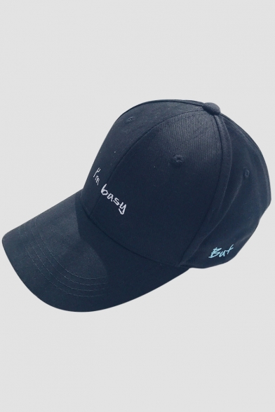I'M BUSY Letter Embroidered Unisex Baseball Hat
