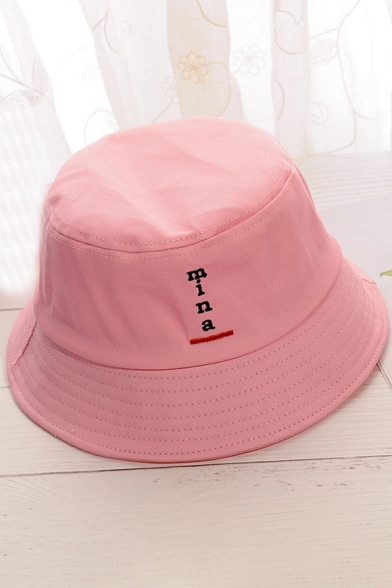 MINA Letter Embroidered Bucket Hat