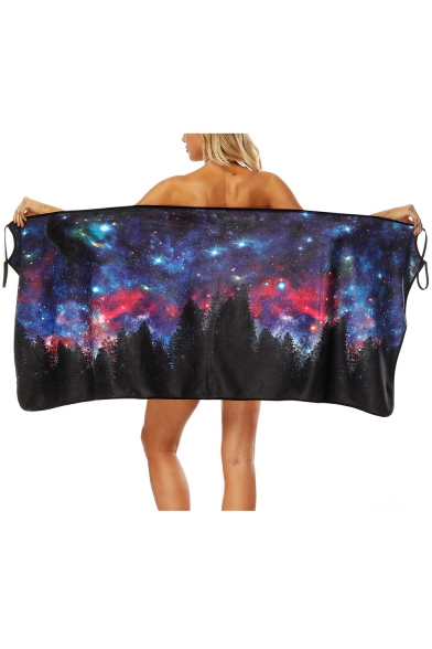 Galaxy Forest Printed Bath Towel