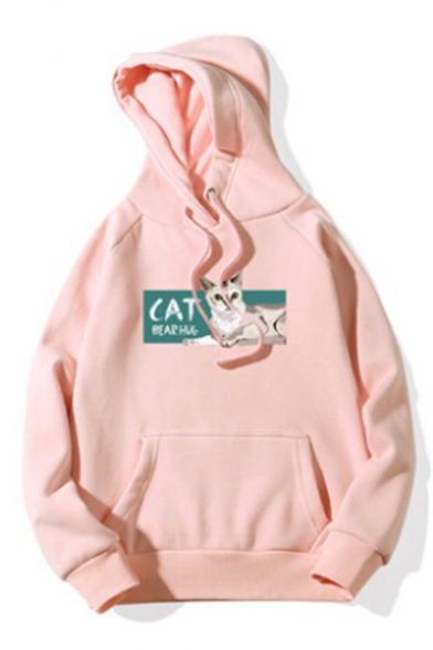 CAT Animal Printed Long Sleeve Hoodie