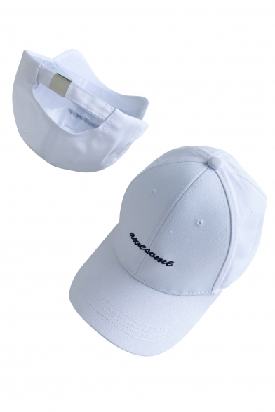 Simple AWESOME Letter Embroidered Unisex Baseball Hat
